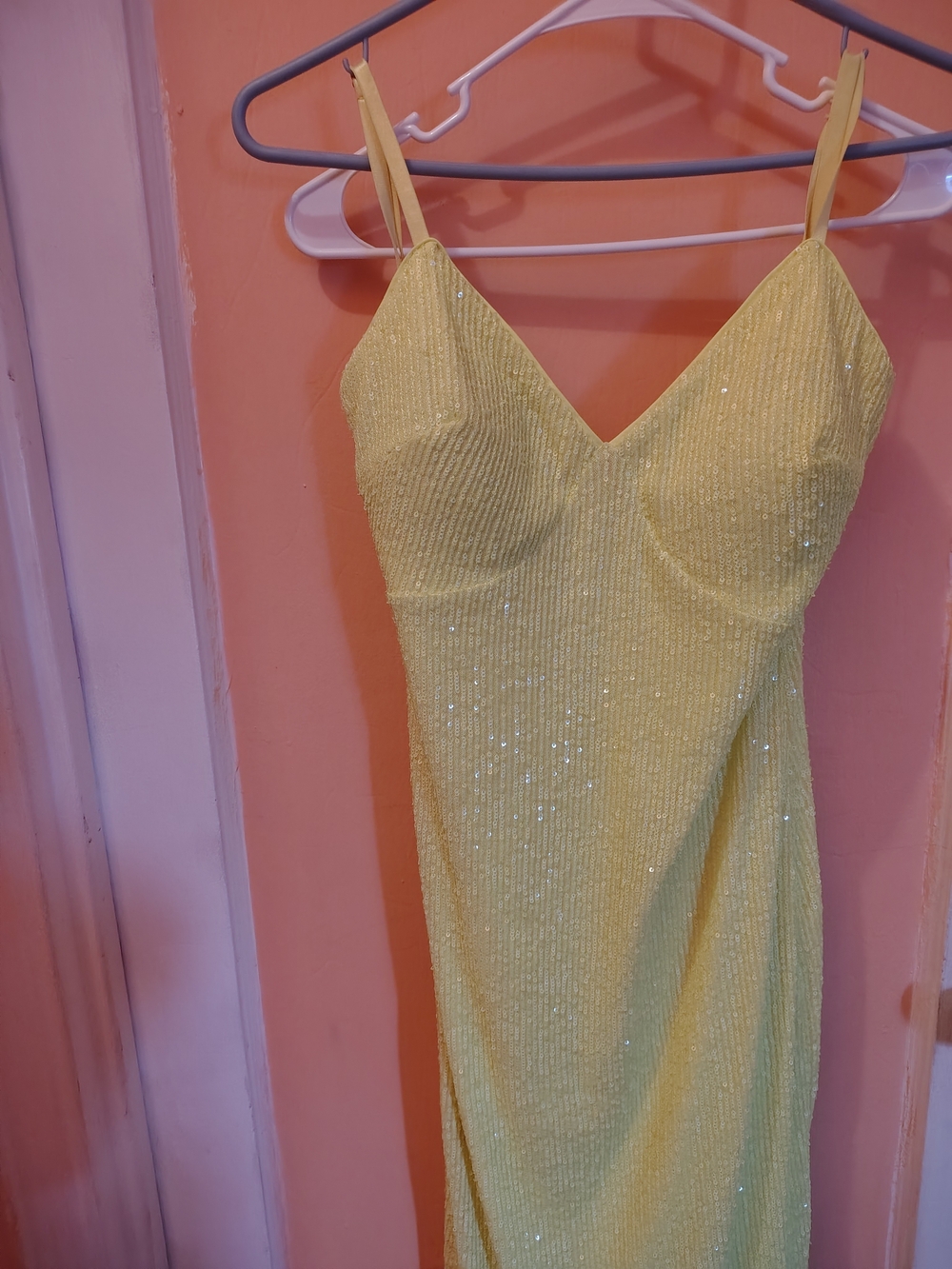 Siena Yellow Sequin Maxi Dress